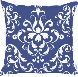 Modrý povlak na polštář Apolena Ornament