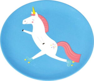 Modrý talíř s jednorožcem Rex London Magical Unicorn Rex London