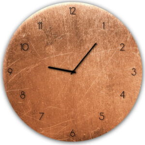 Nástěnné hodiny Styler Glassclock Copper