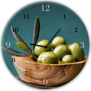 Nástěnné hodiny Styler Glassclock Olives