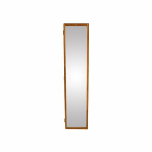 Nástěnné zrcadlo s boxem na klíče z masivního dubového dřeva Canett Uno