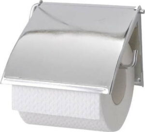 Nástěnný držák na toaletní papír z nerezové oceli Wenko Cover WENKO