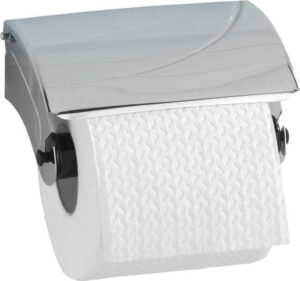 Nástěnný držák s krytem na toaletní papír Wenko Basic WENKO