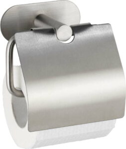 Nerezový držák na toaletní papír bez nutnosti vrtání Wenko Turbo-Loc® Orea Cover WENKO