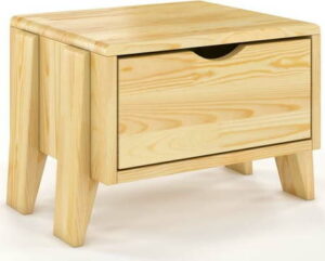 Noční stolek z borovicového dřeva se zásuvkou Skandica Visby Sopot SKANDICA