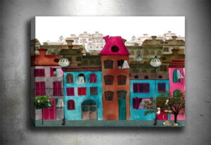 Obraz Tablo Center Colorful Houses