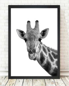 Obraz Tablo Center Giraffe Portrait