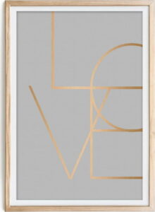 Obraz v rámu Velvet Atelier Love