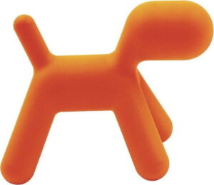 Oranžová dětská stolička ve tvaru psa Magis Puppy