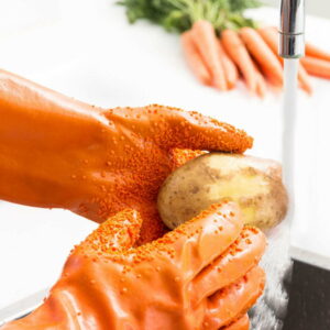 Oranžové rukavice pro čištění zeleniny InnovaGoods InnovaGoods