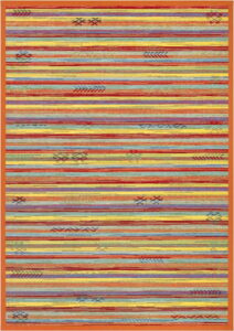 Oranžový oboustranný koberec Narma Liiva Multi