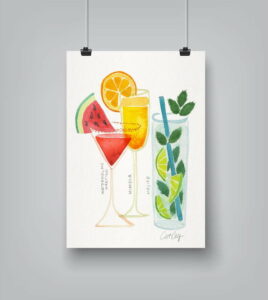 Plakát Americanflat Summer Cocktails by Cat Coquillette