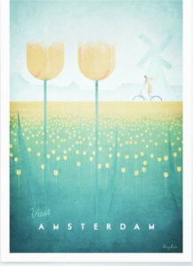 Plakát Travelposter Amsterdam