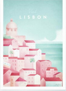 Plakát Travelposter Lisbon