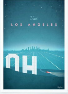 Plakát Travelposter Los Angeles