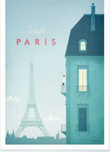 Plakát Travelposter Paris