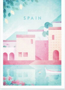 Plakát Travelposter Spain