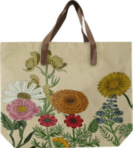 Plátěná taška s motivy květin Surdic Botanica Surdic