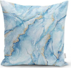 Povlak na polštář Minimalist Cushion Covers Aquatic Marble