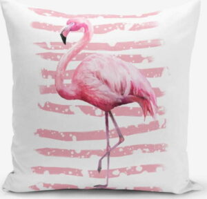 Povlak na polštář Minimalist Cushion Covers Linears Flamingo