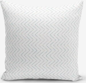 Povlak na polštář s příměsí bavlny Minimalist Cushion Covers Colorful Zigzag Puro