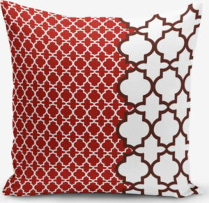 Povlak na polštář s příměsí bavlny Minimalist Cushion Covers Geometric Rojo