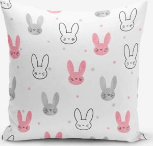 Povlak na polštář s příměsí bavlny Minimalist Cushion Covers Little Rabbits