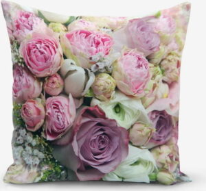 Povlak na polštář s příměsí bavlny Minimalist Cushion Covers Roses
