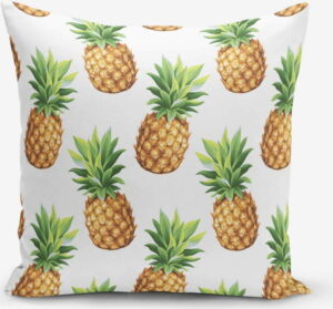Povlak na polštář s příměsí bavlny s motivem ananasů Minimalist Cushion Covers