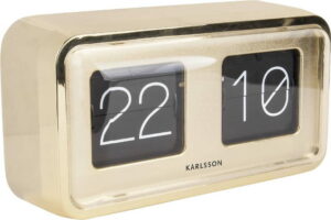Pozlacené stolní hodiny Karlsson Bold Flip Karlsson