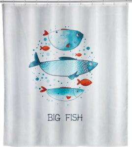 Pratelný sprchový závěs Wenko Big Fish