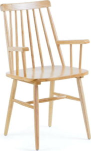 Přírodní jídelní židle ze dřeva kaučukovníku La Forma Kristie La Forma