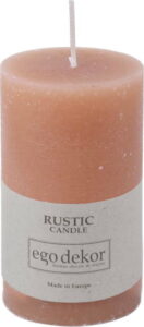 Pudrově růžová svíčka Baltic Candles Rustic