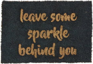 Rohožka z přírodního kokosového vlákna Artsy Doormats Leave Some Sparkle