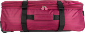 Růžová cestovní taška na kolečkách Lulucastagnette Rallas