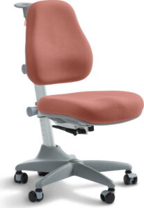 Růžová dětská otočná židle na kolečkách Flexa Verto