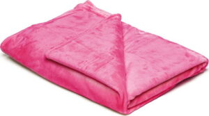 Růžová mikroplyšová deka My House
