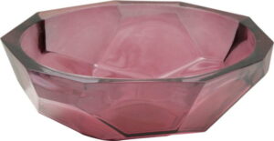 Růžová miska z recyklovaného skla Mauro Ferretti Stone