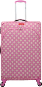 Růžové zavazadlo na 4 kolečkách Lollipops Jenny