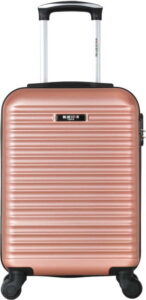 Růžový cestovní kufr na kolečkách Bluestar Mirassa