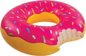 Růžový nafukovací kruh Gadgets House Donut