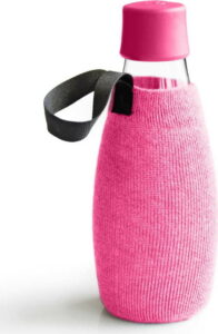 Růžový obal na skleněnou lahev ReTap s doživotní zárukou