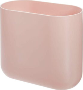 Růžový odpadkový koš iDesign Slim Cade iDesign