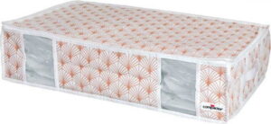 Růžový vakuový úložný box na oblečení pod postel Compactor Signature Blush 3D Vacuum Bag