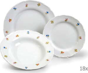 Sada 18 porcelánových talířů Thun Ophelia THUN
