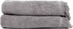 Sada 2 antracitově šedých ručníků ze 100% bavlny Bonami