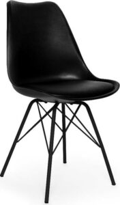 Sada 2 černých židlí s černým podnožím z kovu loomi.design Eco loomi.design