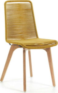 Sada 2 hořčicově žlutých židlí La Forma Glendon La Forma