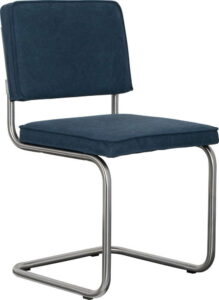 Sada 2 tmavě modrých židlí Zuiver Ridge Brushed Vintage Zuiver