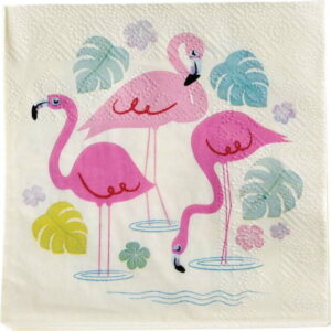 Sada 20 papírových ubrousků Rex London Flamingo Bay Rex London